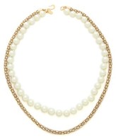 Thumbnail for your product : Kenneth Jay Lane Imitation Pearl Crystal Rope Necklace