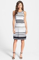 Thumbnail for your product : Marc New York 1609 Marc New York by Andrew Marc Stripe Cotton Knit Dress