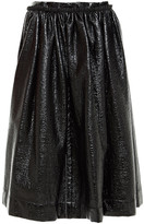 Thumbnail for your product : Marni Gathered Coated Boucle-tweed Skirt