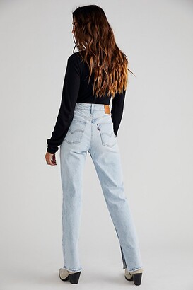 Levi's high-waisted taper jean in washed black - ShopStyle