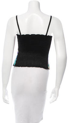 Armani Collezioni Embroidered Embellished Top