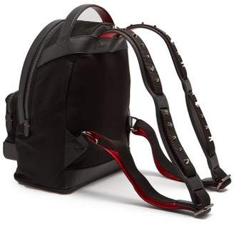 Christian Louboutin Backloubi Small Spike Embellished Backpack - Womens - Black