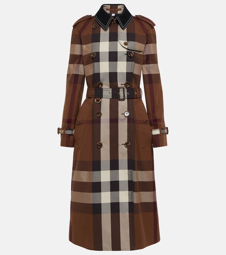 burberry checked coat