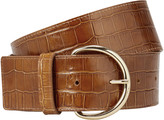 Thumbnail for your product : MAISON BOINET Croc Embossed Waist Belt