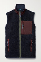 Thumbnail for your product : Tory Sport Shell-trimmed Fleece Vest - Blue