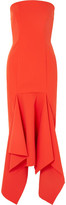 Thumbnail for your product : SOLACE London Veronique Strapless Asymmetric Crepe Midi Dress