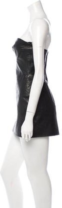 Camilla And Marc Leather Bustier Dress w/ Tags