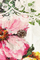 Thumbnail for your product : Dolce & Gabbana Lace and floral-brocade jacket