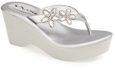 Thumbnail for your product : Nina 'Bradie' Platform Thong Sandal (Online Only)