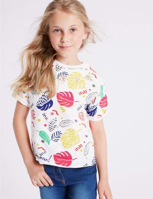 Marks and Spencer Pure Cotton Graphic T-Shirt (3-16 Years)