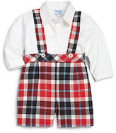Thumbnail for your product : Luli and Me Infant's Two-Piece Plaid Suspender Shorts & Shirt Set
