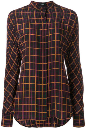 Theory checked blouse
