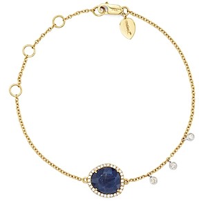 Meira T 14K Yellow and White Gold Sapphire Bracelet with Diamonds