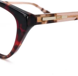 McQ Cat-Eye Ombré Tortoise Glasses
