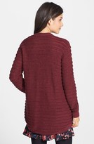 Thumbnail for your product : BP Stripe Knit Open Cardigan (Juniors) (Online Only)