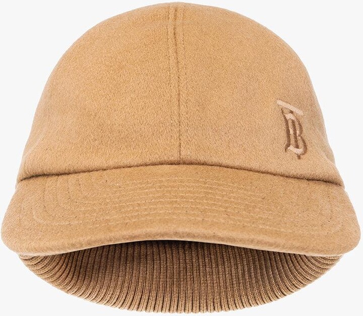 Burberry Beige Cashmere Baseball Cap - ShopStyle Hats