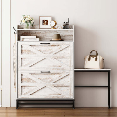 Gracie Oaks Shoe Storage Cabinet