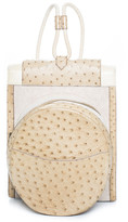 Thumbnail for your product : Hermes Beige Canvas & Ostrich Leather Backpack (Authentic Pre-Owned)
