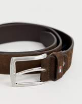 Thumbnail for your product : Tommy Hilfiger Denton 3.5cm suede adjustable belt in brown