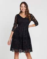 Thumbnail for your product : Wallis Crochet Lace Fit-and-Flare Dress