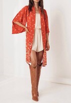 Thumbnail for your product : SPELL Joni Midi Robe in Campfire