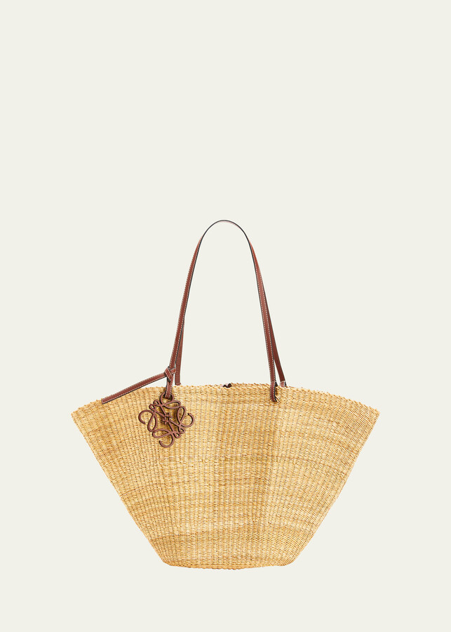 Basket bag tote Loewe White in Wicker - 34497102