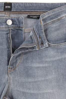 BOSS Extra-slim-fit jeans in lightweight Italian stretch denim