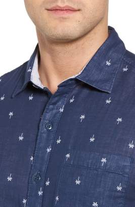 Tommy Bahama Twin Palms Embroidered Cotton Sport Shirt