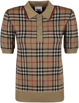 burberry polo womens brown