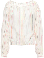 Thumbnail for your product : Joie Striped Cotton-blend Gauze Blouse