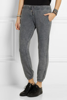 Thumbnail for your product : Zoe Karssen Basic faded cotton-blend jersey track pants