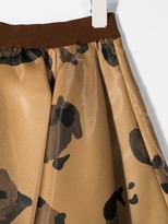 Thumbnail for your product : Mi Mi Sol Floral-Print A-Line Skirt