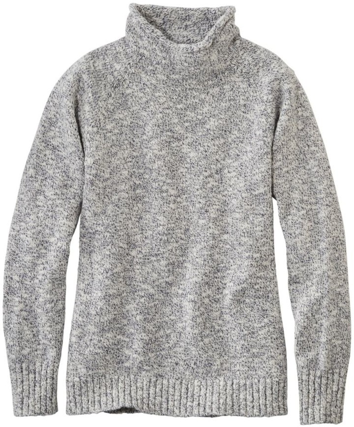 L.L. Bean Women's Cotton Ragg Sweater, Funnelneck Pullover ShopStyle