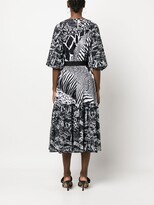 Thumbnail for your product : Just Cavalli Graphic-Print Flared Dress