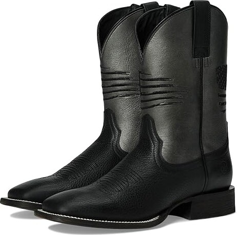 Ariat Circuit Patriot Cowboy Boots Black Night : 11 M Leather