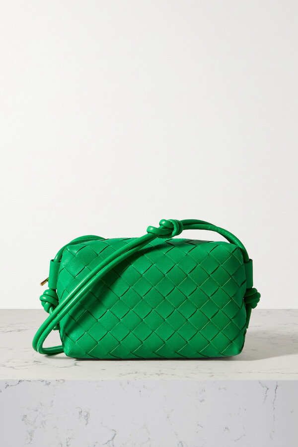 Bottega Veneta Crossbody Mini Intrecciato Leather Shoulder Bag - Green -  ShopStyle