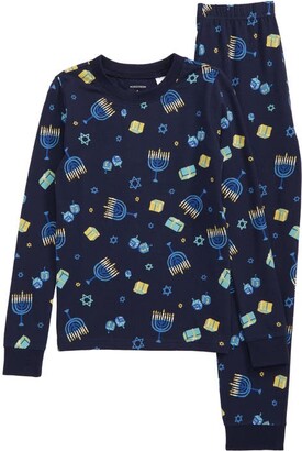 Nordstrom Kids' Matching Family Moments Fitted Two-Piece Pajamas