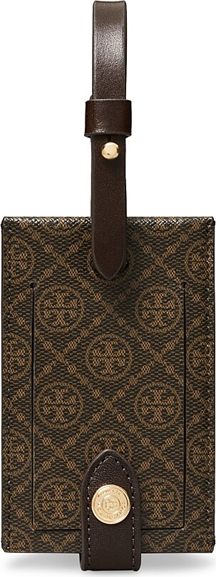 Tory Burch T Monogram Coated Canvas Luggage Tag
