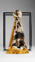 Thumbnail for your product : Burberry Animal Print Modal Silk Square - Large