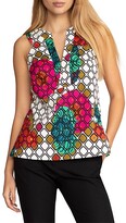 Thumbnail for your product : Trina Turk Barrier Mixed Print Cotton Top
