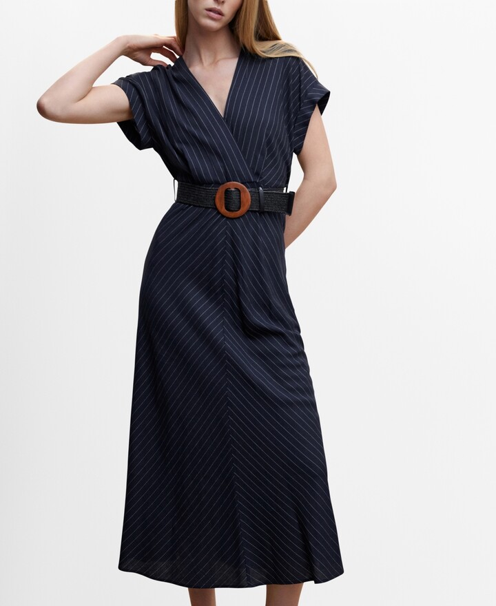 MANGO Women's Pinstripe Print Dress - ShopStyle