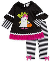 Thumbnail for your product : Rare Editions Baby Girls Two Piece Striped Halloween Set
