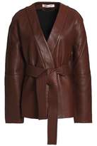 Thumbnail for your product : Diane von Furstenberg Belted Leather Jacket