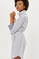 Thumbnail for your product : Topshop Stripe wrap back shirtdress