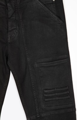 Drkshdw Easy Nagakin Joggers Black rubber coated multi-pocket skinny jeans - Easy nagakin joggers