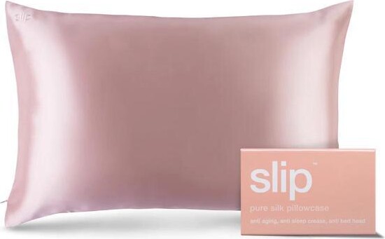 Slip 20' x 30' Queen Pure Silk Pillow Case, Soft & Durable - Pink