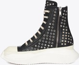 Thumbnail for your product : Drkshdw Abstract Sneaks Black vegan leather sneaker with metal eyelets - Abstract Sneak