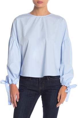 Bishop + Young Poplin Puff Sleeve Blouse