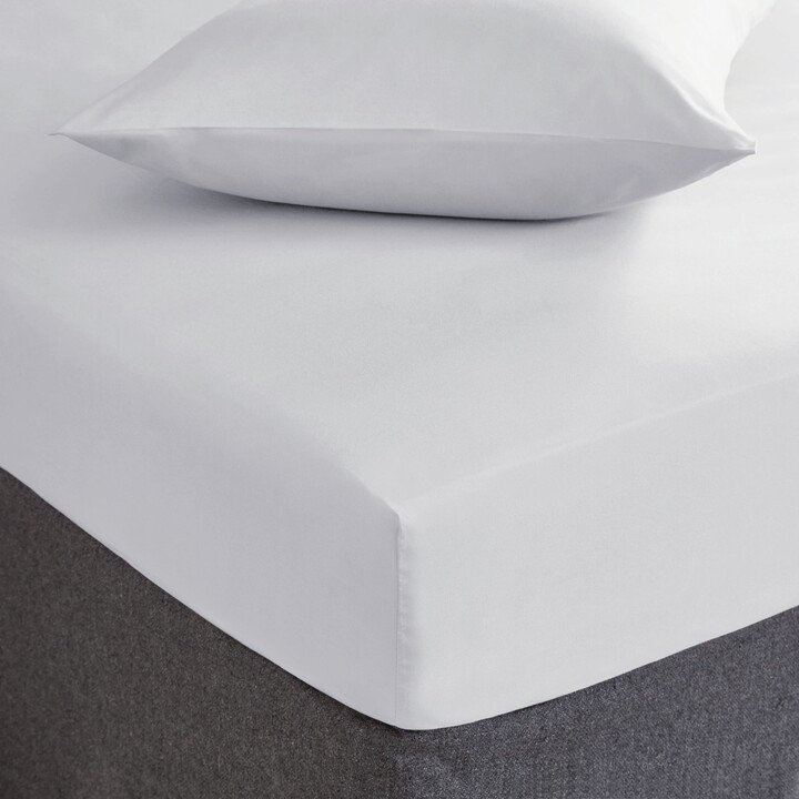 Dunelm Soft and Easycare 28cm Fitted Sheet White ShopStyle