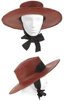 Thumbnail for your product : Monrowe Release III Bobbie Jean Panama Straw Tied Wide Brim Hat